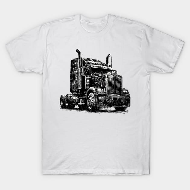 Truck Tractor T-Shirt by Vehicles-Art